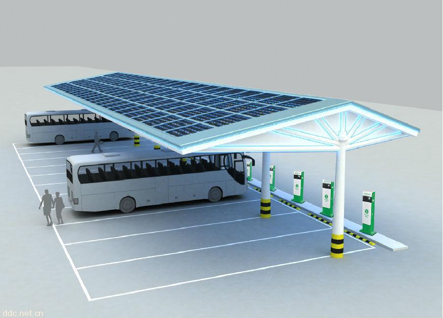 電樁云太陽能充電站新能源汽車電動(dòng)汽車充電樁充電站ETA-PV